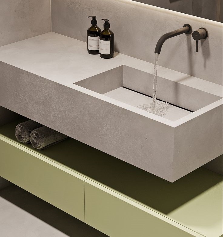 Mikrocement Bathroom 1 میکروسمنت آشپزخانه و حمام