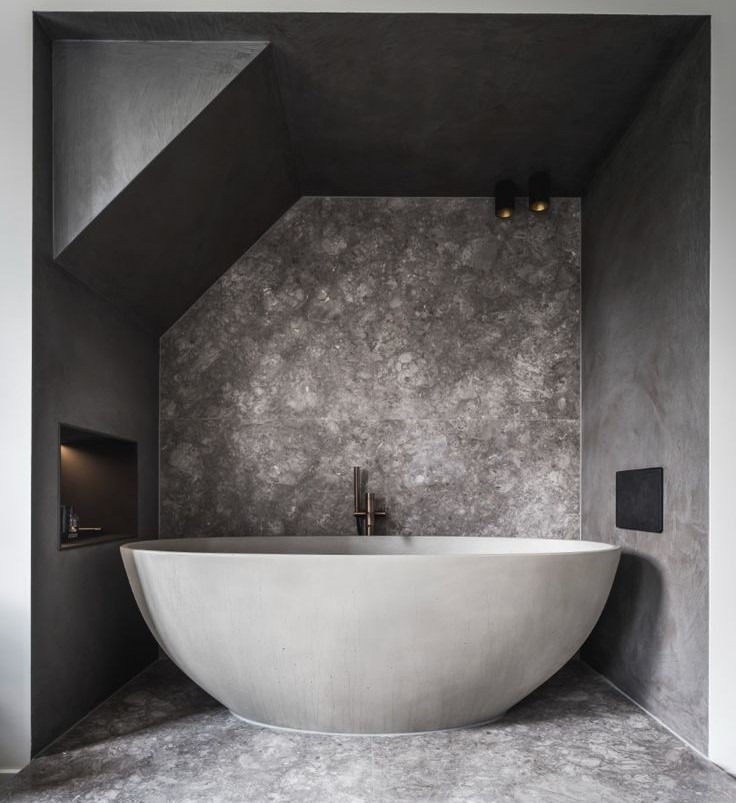 Stadsvilla میکروسمنت آشپزخانه و حمام