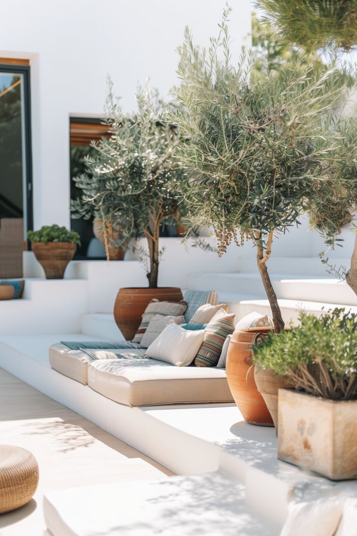 Zithoekje in Ibiza Stijl Heerlijk relaxen in de Tuin میکروسمنت فضاهای بیرونی
